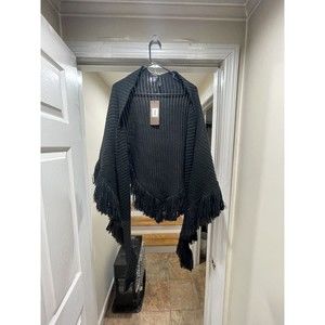 Modena New York Black Shawl NWT